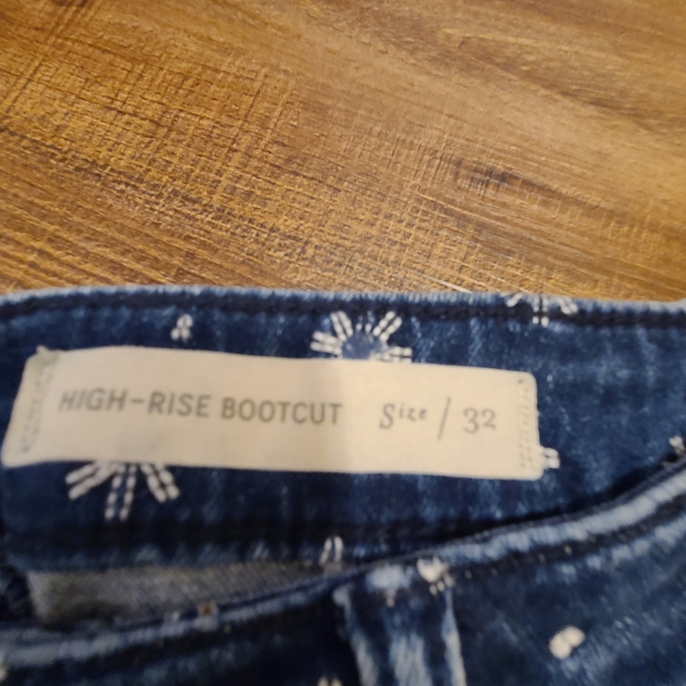 Anthropologie Cropped High Rise Bootcut Jean, size 32 - Picture 2 of 4